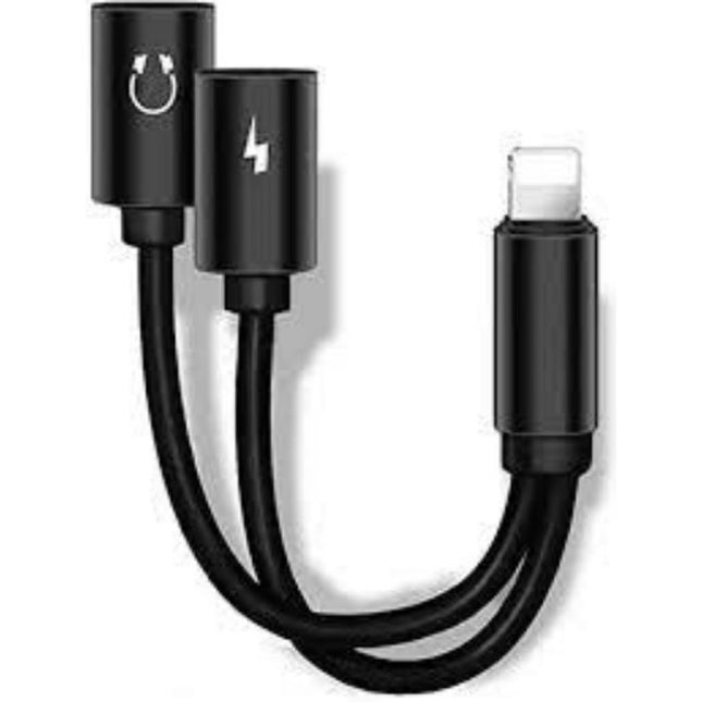 2 in 1 Charging and Lighting Headphone Connector - GR Phones