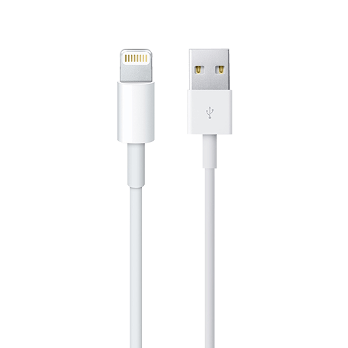 2M Lightning to USB Charging Cable Orignal - White - GR Phones