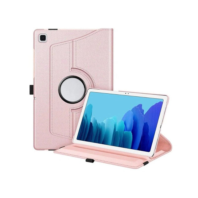 360 Rotative Leather Smart Case Cover For Galaxy Tab A9 Plus 11 (X210/ X215/ X216) - Rose Gold - GR Phones