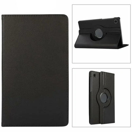 360 Rotative Leather Smart Case Cover For Galaxy Tab S9 FE/ S10 FE - Black - GR Phones