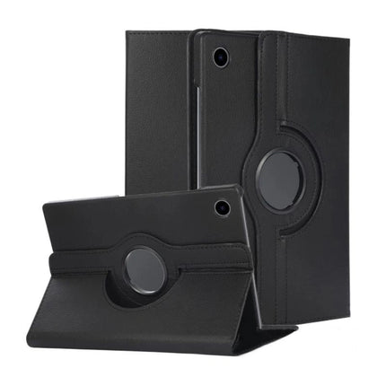 360 Rotative Leather Smart Case Cover For Galaxy Tab S9 FE/ S10 FE - Black - GR Phones