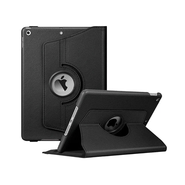 360 Rotative Leather Smart Case Cover For iPad 5th Gen/ 6th Gen/ Air/ Air 2 - Black - GR Phones