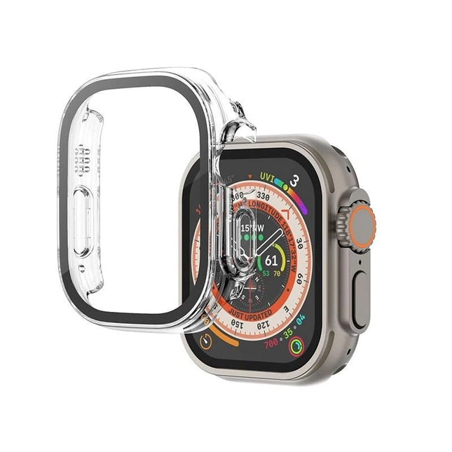 Apple Watch Ultra 49mm Protector Case with Tempered Glass - Transparent - GR Phones