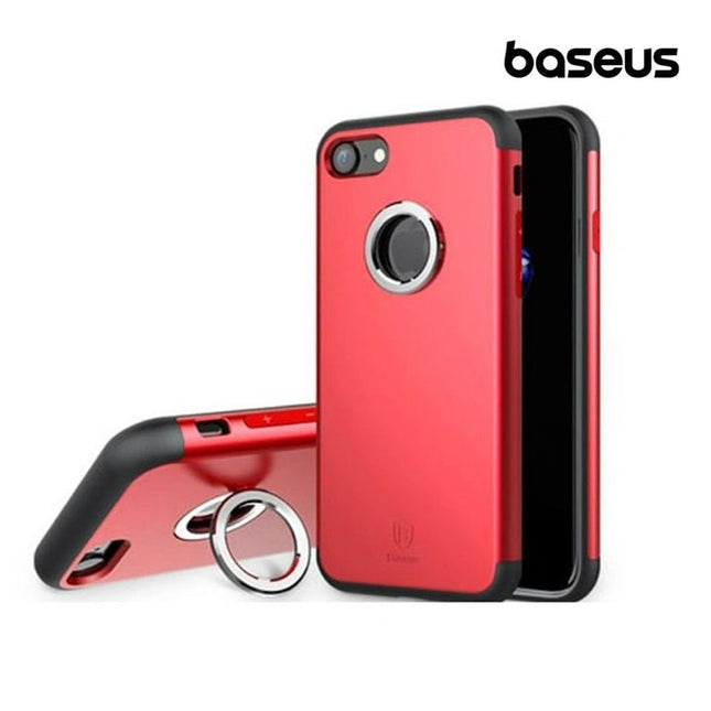 Baseus Magnetic Ring Case Cover for iPhone 7/ 8/ SE 2020/ SE 2022 - Red - GR Phones