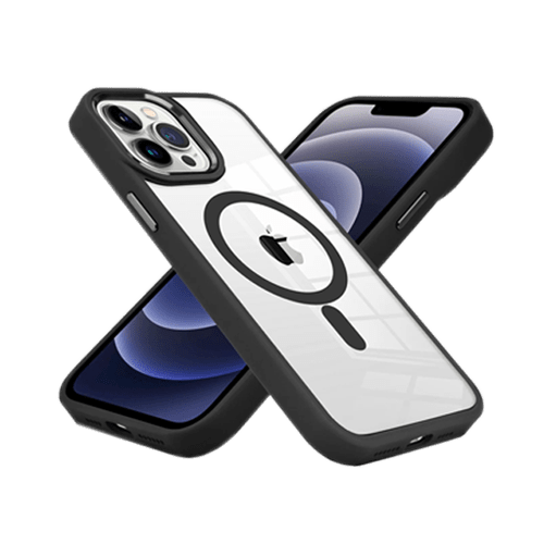 Beetle Magsafe Transparent Case Cover For iPhone 14 Plus - Black - GR Phones