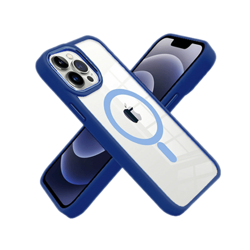 Beetle Magsafe Transparent Case Cover For iPhone 14 Plus - Blue - GR Phones