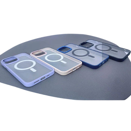 Beetle Magsafe Transparent Case Cover For iPhone 14 Plus - Blue - GR Phones