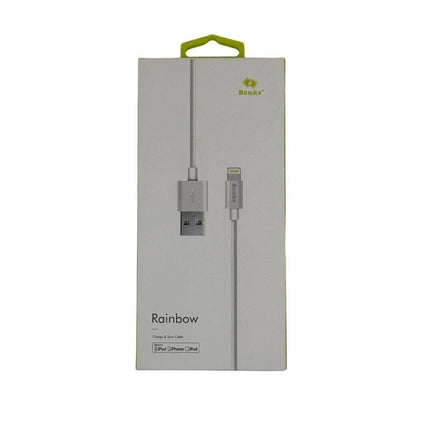 Benks Rainbow Lighting Cable BMX/001S 1m - White - GR Phones