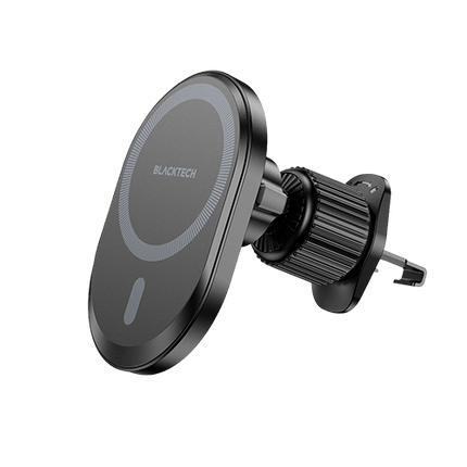 BLACKTECH 15W Super Magnetic All in 1 Wireless Charging Car Holder BL - BH201 - GR Phones