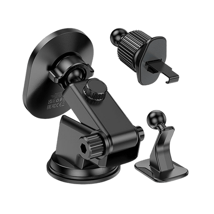 BLACKTECH 15W Super Magnetic All in 1 Wireless Charging Car Holder BL - BH201 - GR Phones