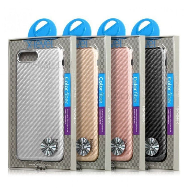 Case X - Level Carbon Color Fibre TPU Case Cover for iPhone 7/ 8/ SE 2020 - GR Phones