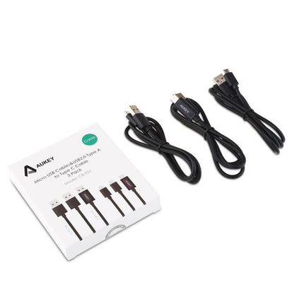 CB - TD1 USB 2.0 A TO USB C + Micro USB Qualcomm Quick Charge Cable (3 Pack) - GR Phones