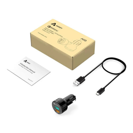 CC - T7 36W Qualcomm Quick Charge 3.0 Dual USB Car Charger - GR Phones