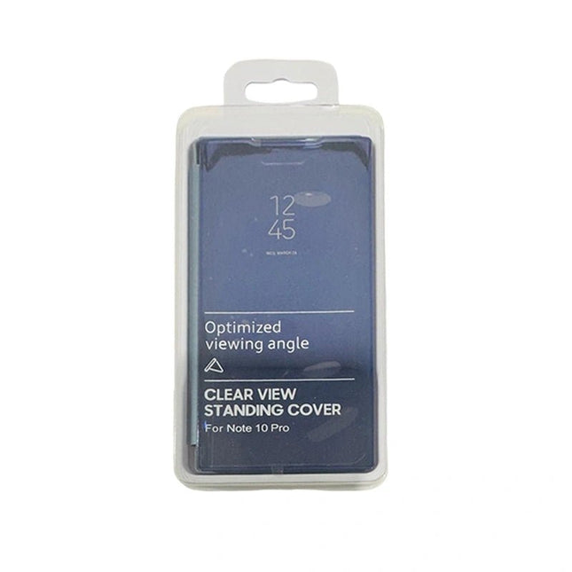 Clear View Standing Cover optimized viewing angle for Galaxy Note 10 Plus - Blue - GR Phones