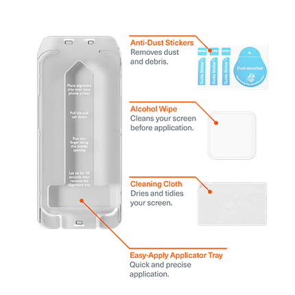 Cygnett: DefenceShield Glass Screen Protector for iPhone 16/15 - GR Phones