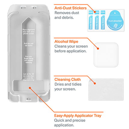 Cygnett: GlareShield Anti - Glare Glass Screen Protector for iPhone 16 Pro Max - GR Phones