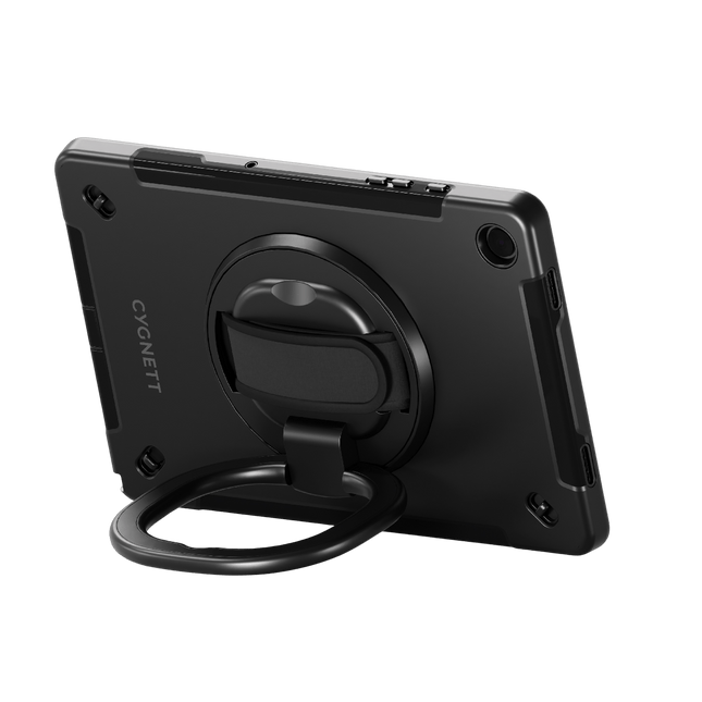 Cygnett GripStand Apple iPad "10.9"(10th Gen/11th Gen) Case - Black,Built - in Screen Protector,360° Rotating Stand,Pen Holder - GR Phones