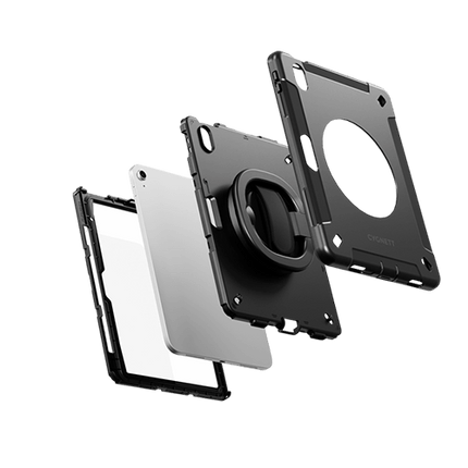 Cygnett GripStand Apple iPad Air (M2/M3) "11" (6th Gen)/iPad Air "10.9" (5th/4th Gen)/iPad Pro 11" (4th/3rd/2nd/1st Gen) Case - Black - GR Phones