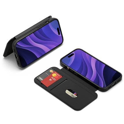 Cygnett: MagWallet Leather Case for iPhone 16 - Black - GR Phones