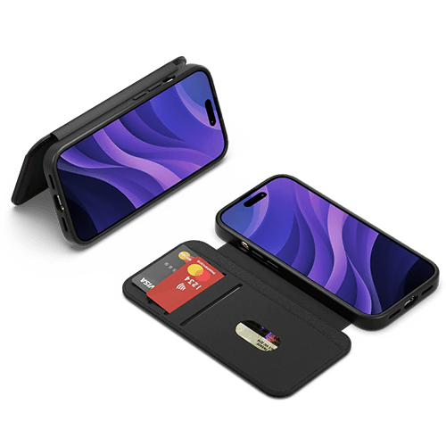 Cygnett: MagWallet Leather Case for iPhone 16 Plus - Black - GR Phones