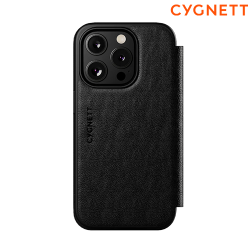 Cygnett: MagWallet Leather Case for iPhone 16 Pro - Black - GR Phones