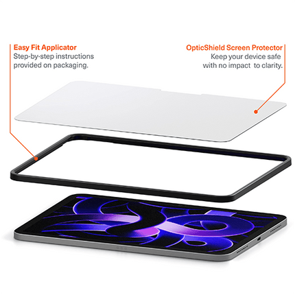 Cygnett OpticShield Apple iPad Air (M2/M3) "11" (6th Gen) Glass Screen Protector - (CY5045CPTGL), Superior Impact Absorption - GR Phones