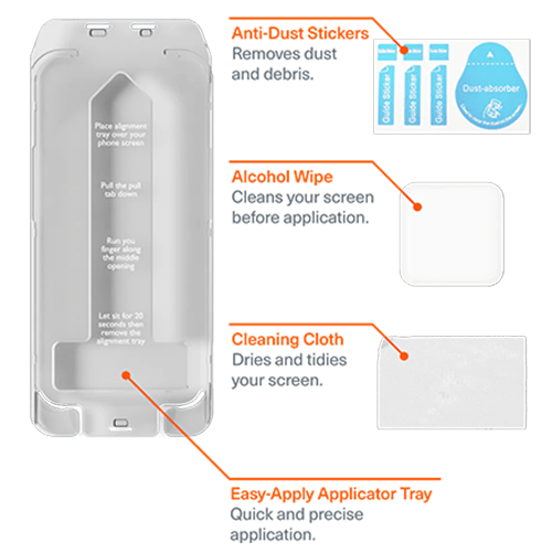 Cygnett: OpticShield Glass Screen Protector for iPhone 16 Pro Max - GR Phones