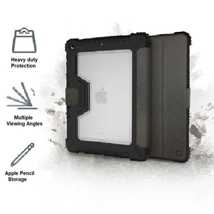 Cygnett Rugged WorkMate Evolution Apple iPad (10.2") (9th/8th/7th Gen) Protective Case - Black/Charcoal, 360° Heavy Duty Protection - GR Phones