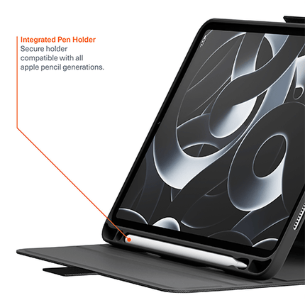 Cygnett TekView Apple iPad Air M2/M3 "13"/ iPad Pro "12.9" (6th/5th/4th/3rd) Case - Black(CY4977TEKVI),Multi Viewing Stand - GR Phones