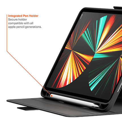 Cygnett TekView Apple iPad Pro M4 (13") (7th Gen) Case - Black (CY4976TEKVI), 4ft Drop Protection, Multi Viewing Stand,Pencil Storage - GR Phones