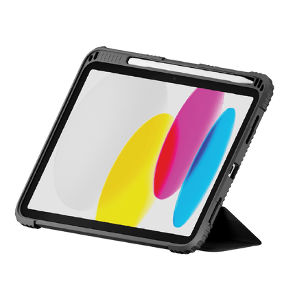 Cygnett WorkMate Apple iPad 10.9" (10th Gen/11th Gen) Protective Case - Black/Charcoal (CY5054CPWOR), 360° Heavy Protection, Rugged - GR Phones