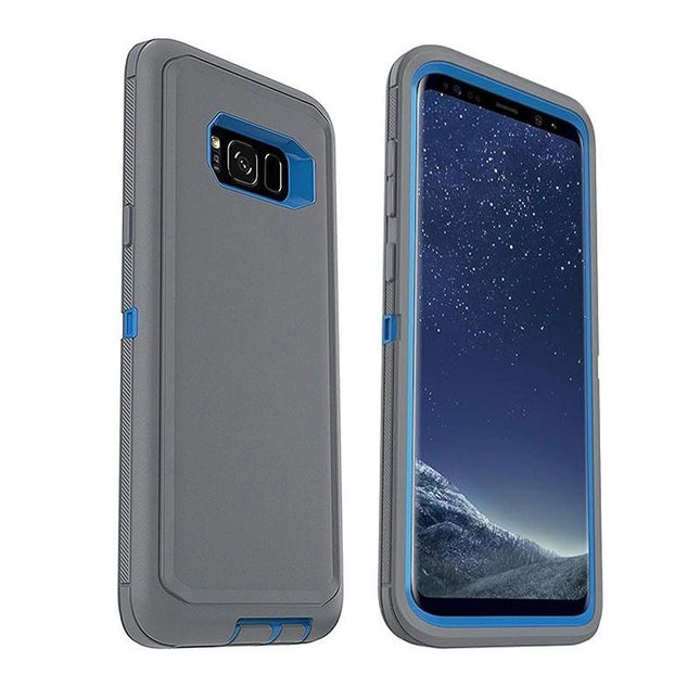Defender Heavy Duty Protect Case For Galaxy S8 Plus - Grey - GR Phones
