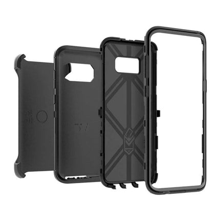 Defender Heavy Duty Protect Case For Galaxy S8 Plus - Grey - GR Phones