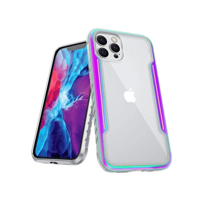 Defense Shield Aluminium Alloy Case Cover For iPhone 15 Pro - Iridescent - GR Phones