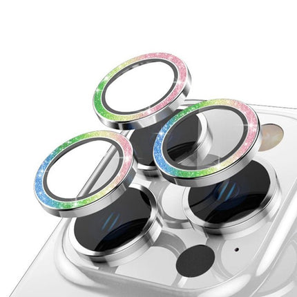 Diamond Camera Lens Cover Protector for iPhone 15 / 15 Plus - MultiColor - GR Phones