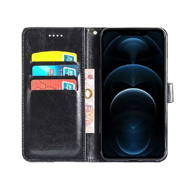 Goospery Mercury Super Diary Leather Case For iPhone 13 - Black