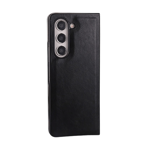 Enthrall Leather Case Cover For Galaxy Z Fold 5 - Black - GR Phones