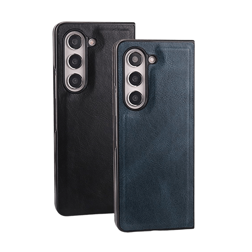 Enthrall Leather Case Cover For Galaxy Z Fold 5 - Black - GR Phones