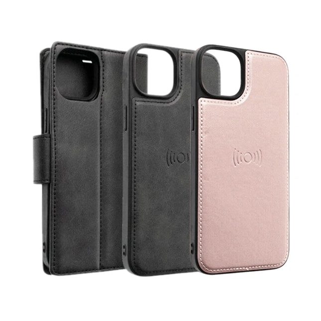 Hanman 2 in 1 Magnetic Detachable Flip wallet Case for iPhone 15 Pro