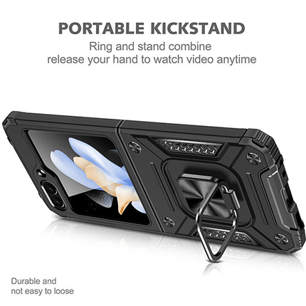 Foldable Anti - Drop Armor Protective Stand Case For Galaxy Z Flip 3 - GR Phones