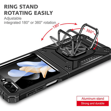 Foldable Anti - Drop Armor Protective Stand Case For Galaxy Z Flip 3 - GR Phones