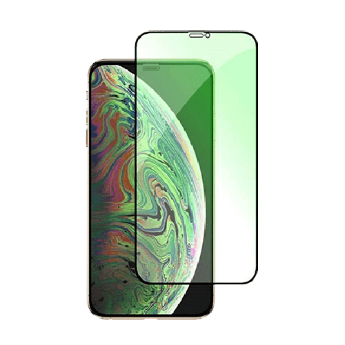 Full Cover Green Glow Tempered Glass Protector for iPhone 11 Pro / X / XS - GR Phones