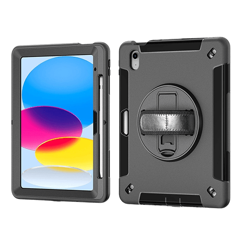 Generic Rugged Apple iPad Air (9.7') (2nd/1st Gen) / iPad (6th/5th Gen) /iPad Pro (9.7') Case Black - Built - in - Kickstand, DropProof, ShockProof - GR Phones