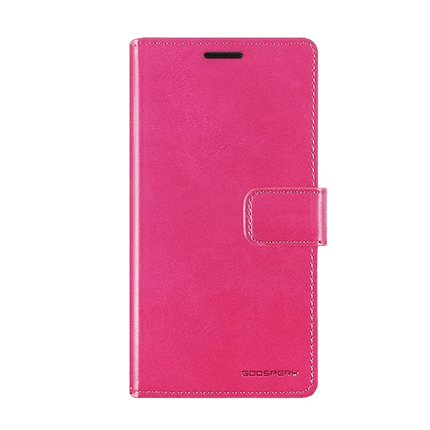 Goospery Mercury Blue Moon Diary Leather Case Cover For Galaxy S22 Plus - Hot Pink - GR Phones