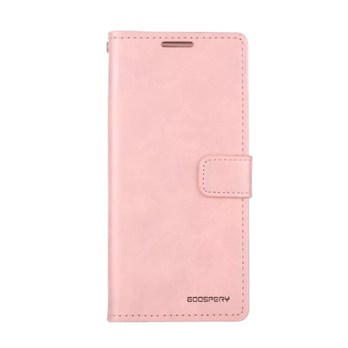 Goospery Mercury Blue Moon Diary Leather Case Cover For Galaxy S22 - Rose Gold - GR Phones