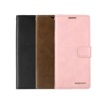 Goospery Mercury Blue Moon Diary Leather Case Cover For Galaxy S22 Ultra - GR Phones