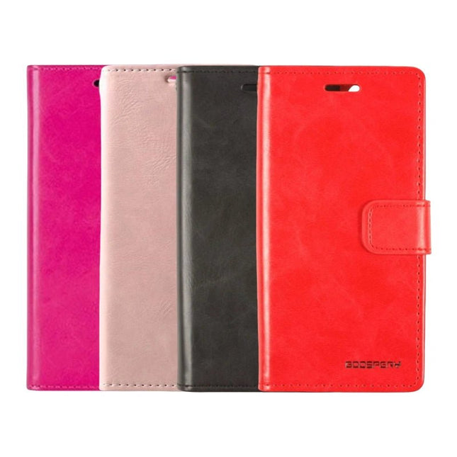 Goospery Mercury Blue Moon Diary Leather Case Cover For Galaxy S23 Ultra - GR Phones