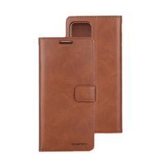 Goospery Mercury Blue Moon Diary Wallet Leather Case For iPhone 11 - Brown - GR Phones