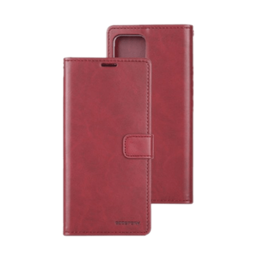 Goospery Mercury Blue Moon Diary Wallet Leather Case For iPhone 11 - Wine - GR Phones