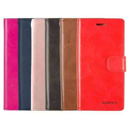 Goospery Mercury Blue Moon Diary Wallet Leather Case For iPhone 12/12 Pro - GR Phones